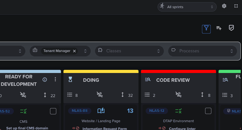 Revolutionary filtering in Backlogic
